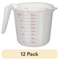 (12 pack) Mainstays 4 Cup PP Plastic Measuring Cup, 32 oz, Clear